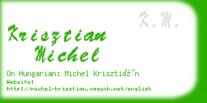 krisztian michel business card